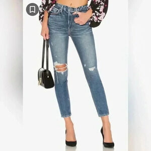 GRLFRND Karolina High Rise Skinny Denim Jeans More Life Wash NEW WITH TAG